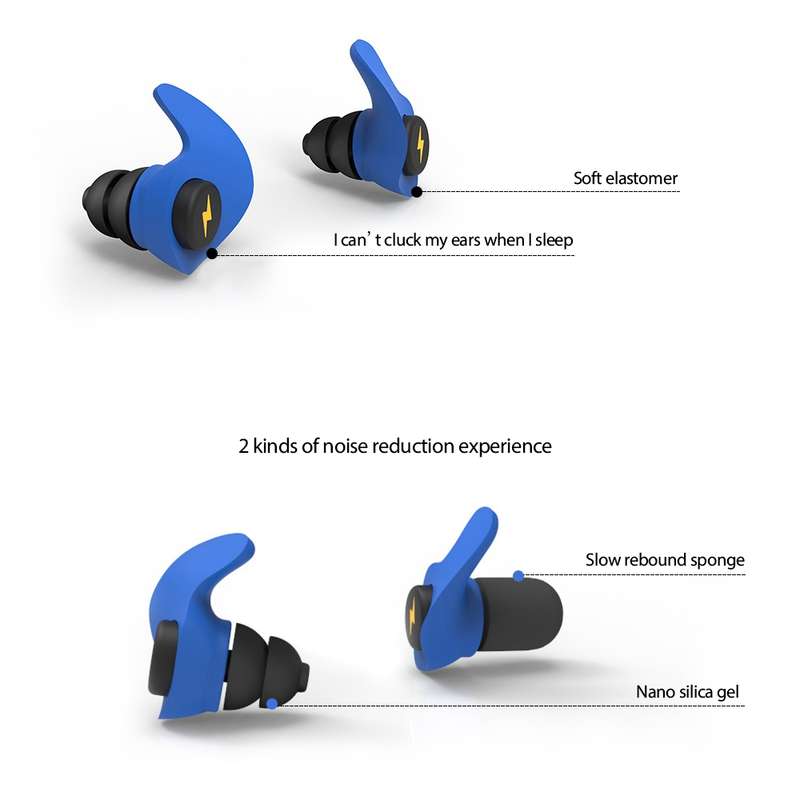 Anti-noise Sleep Earplugs Soundproof Earplugs(Red)