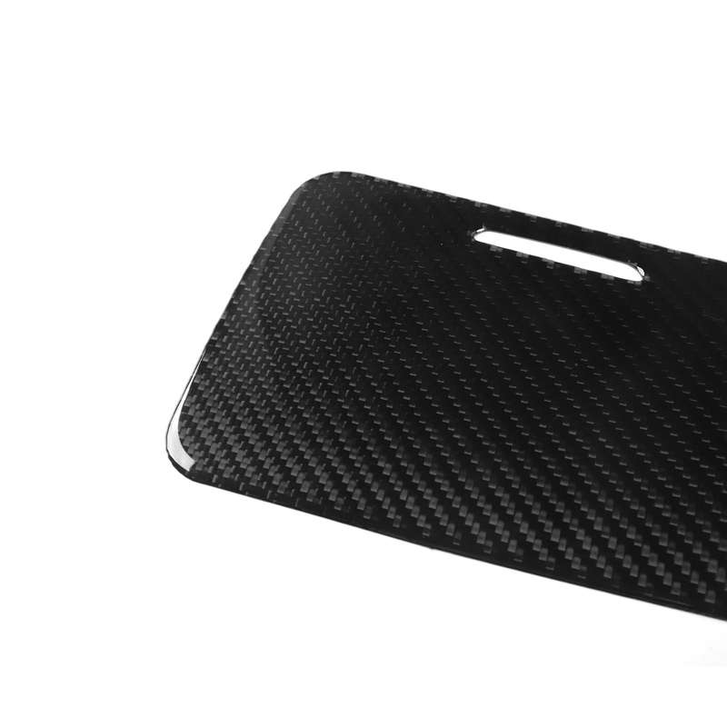 For Chevrolet Corvette C8 Right-Hand Drive Center Control Cup Cover Sticker(Black)