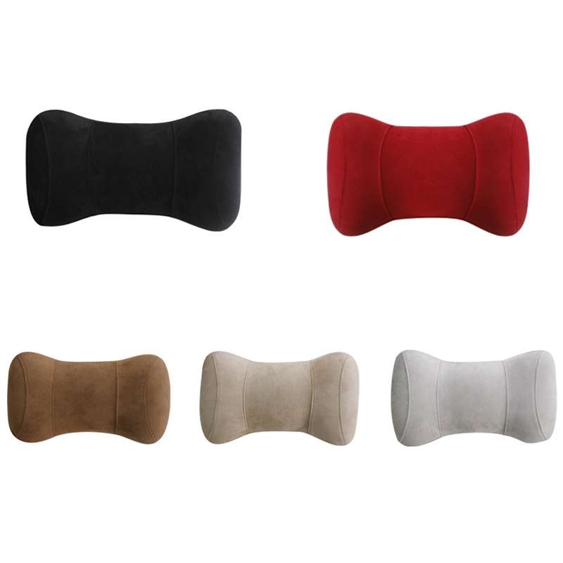 Car Memory Cotton Headrest Protective Cervical Spine Seat Sleeping Pillow(Brown)
