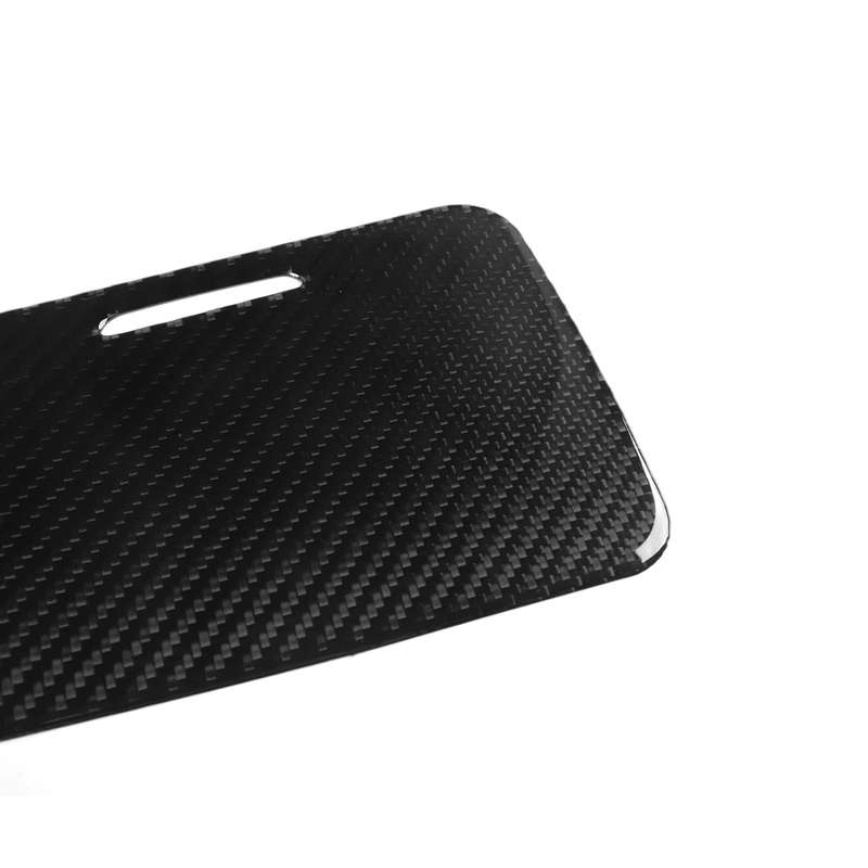 For Chevrolet Corvette C8 Left-Hand Drive Center Control Cup Cover Sticker(Black)