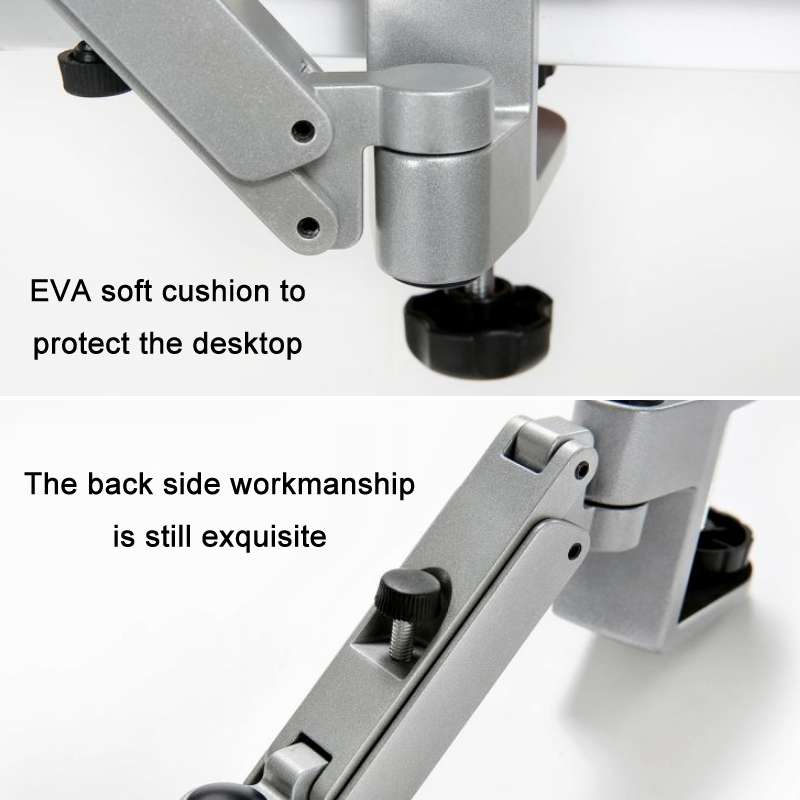 Aluminum Alloy Computer Desk Wrist Brace Arm Bracket, Color: Liftable Gray