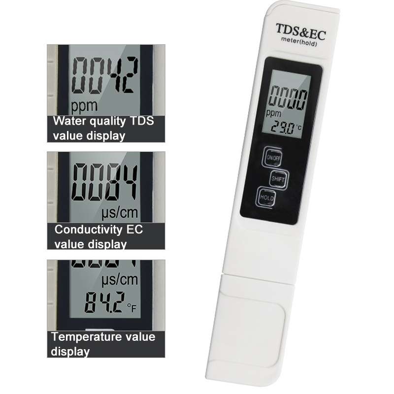 Backlight Model TDS & EC Water Quality Test Pen Meter Conductivity Test Pen(Blue)