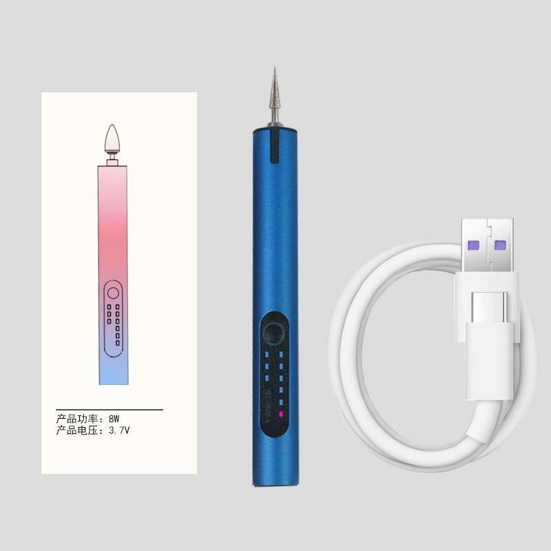 A288 Electric Grinding Machine Small Handheld Carving Pen, Style: Blue