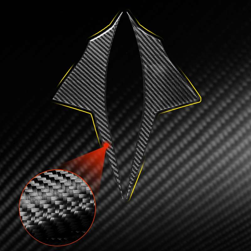 For Chevrolet Corvette C8 2pcs /Set Car Door Decorative Sticker(Black)