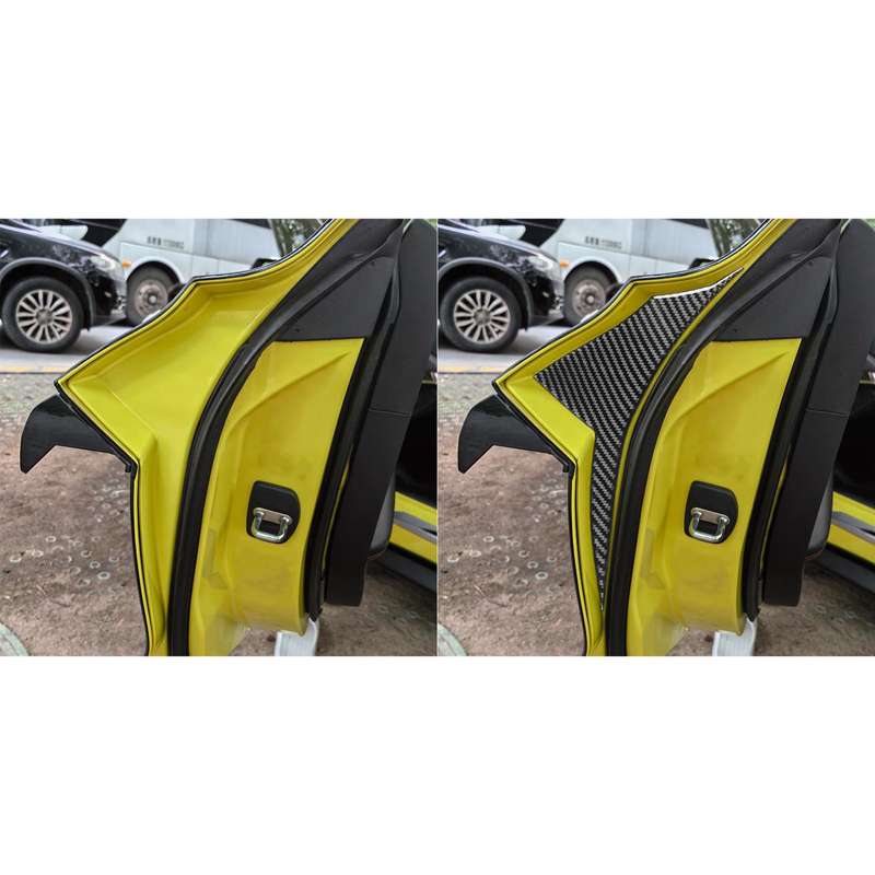 For Chevrolet Corvette C8 2pcs /Set Car Door Decorative Sticker(Black)