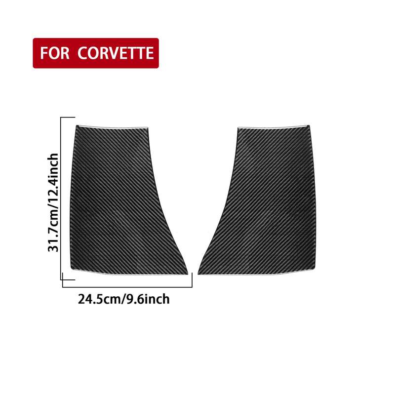 For Chevrolet Corvette C8 2pcs /Set Body Exhaust Port Sticker(Black)
