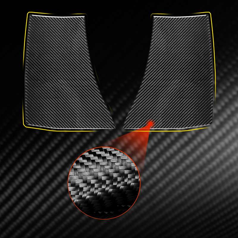 For Chevrolet Corvette C8 2pcs /Set Body Exhaust Port Sticker(Black)