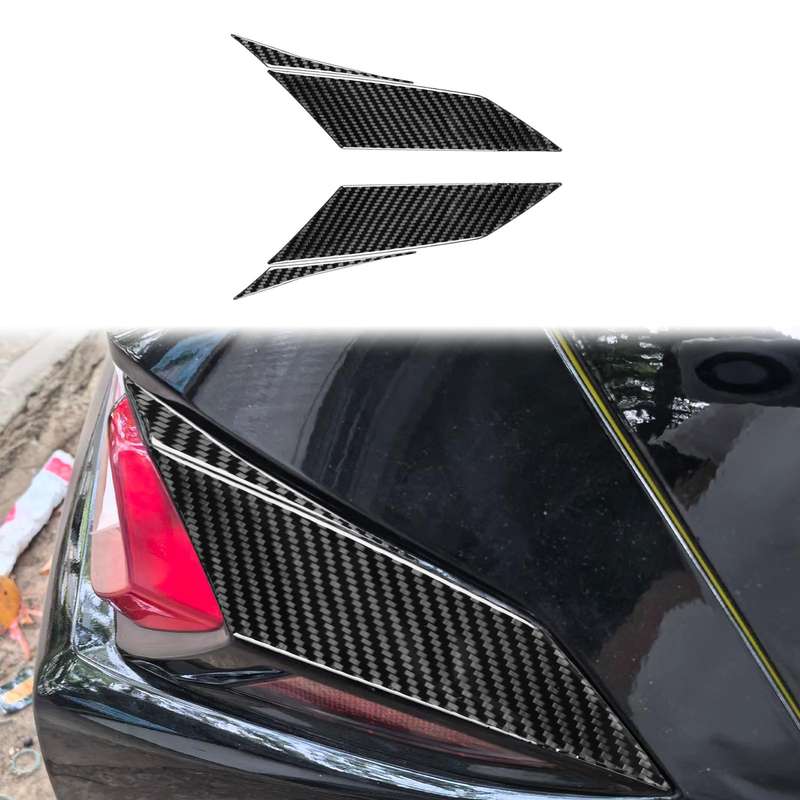 For Chevrolet Corvette C8 4pcs /Set Taillight Both Sides Decorative Stickers(Black)
