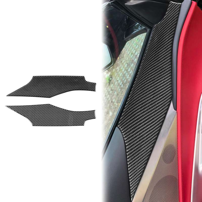 For Chevrolet Corvette C8 2pcs /Set Door Panel Decorative Sticker(Black)