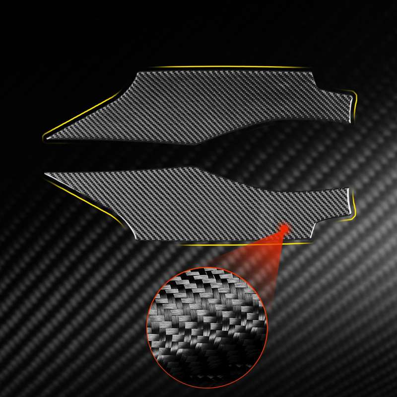 For Chevrolet Corvette C8 2pcs /Set Door Panel Decorative Sticker(Black)