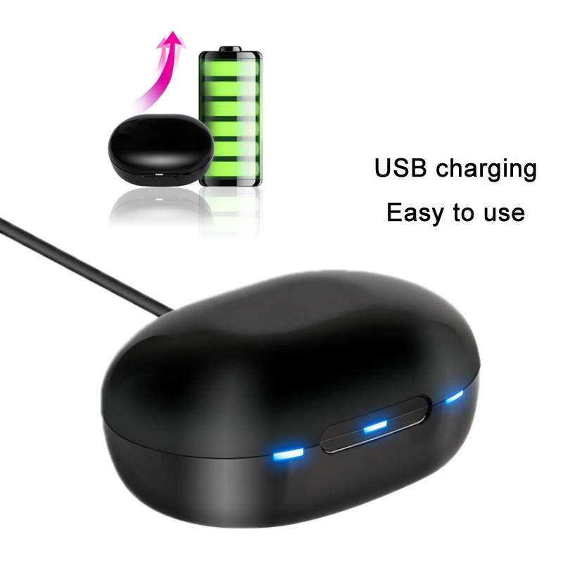 TWS In-Ear Sound Amplifier For Elderly Hearing Aid Headphones(Black)
