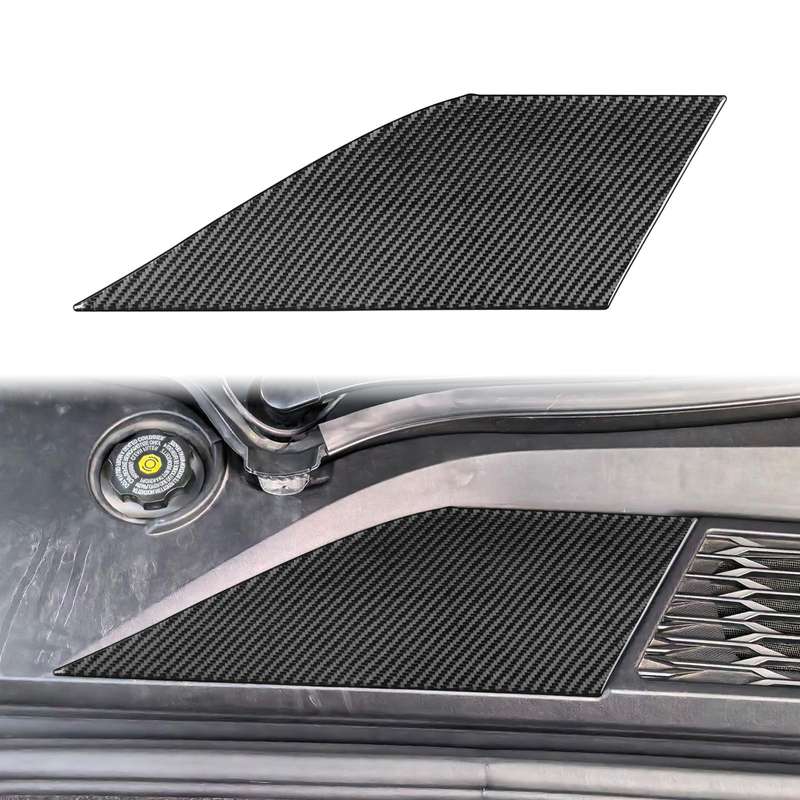 For Chevrolet Corvette C8 Right-Hand Drive Front Storage Vent Sticker(Black)