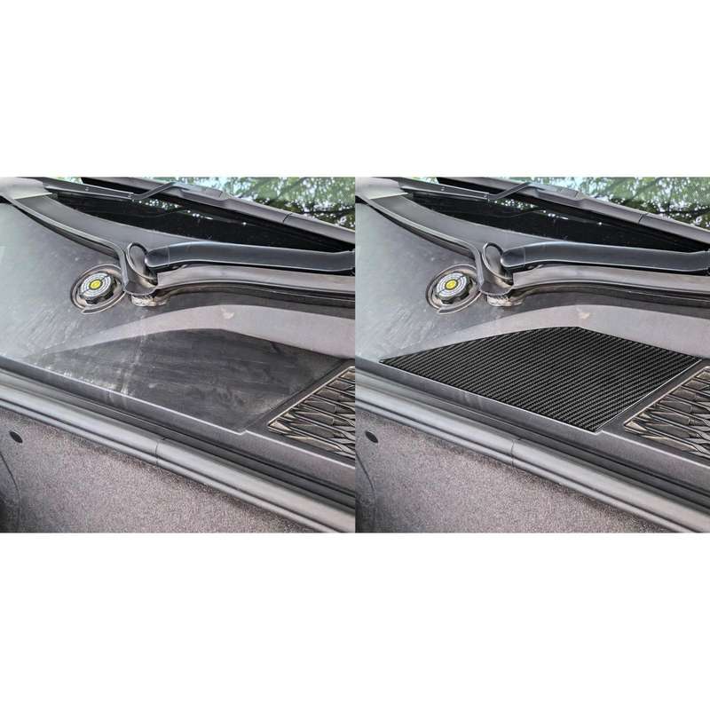 For Chevrolet Corvette C8 Right-Hand Drive Front Storage Vent Sticker(Black)