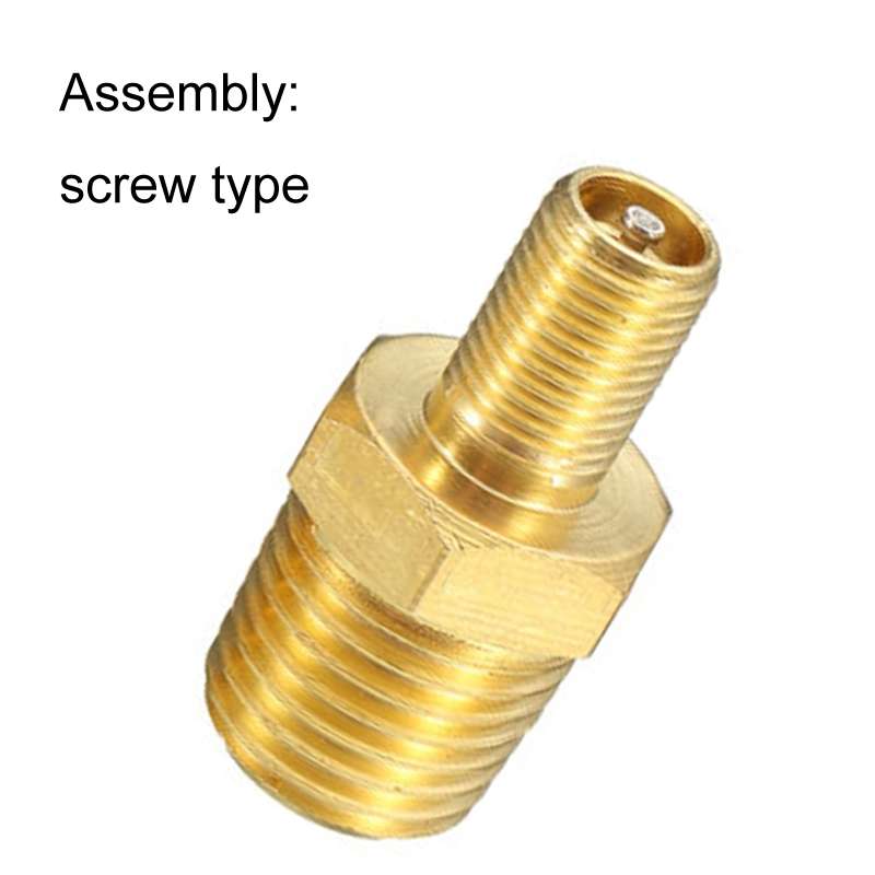 5PCS 1/4 NPT Threaded Nozzles Solid Nickel-Plated Brass Fuel Tank Filling Valve For Air Compressor