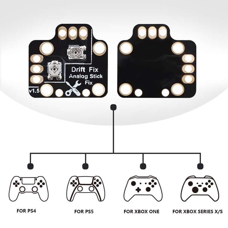 2 PCS Controller Analog Thumb Stick Drift Fix Mod For PS5 / PS4 / Xbox One(Orange)