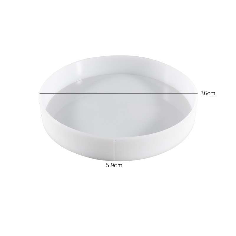 DIY Crystal Drip Rubber Round Table Mold Quicksand Table Silicone Mold 35cm Round Table Mold