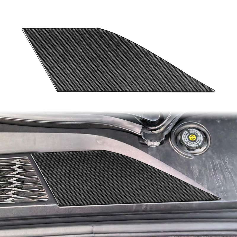 For Chevrolet Corvette C8 Left-Hand Drive Front Storage Vent Sticker(Black)