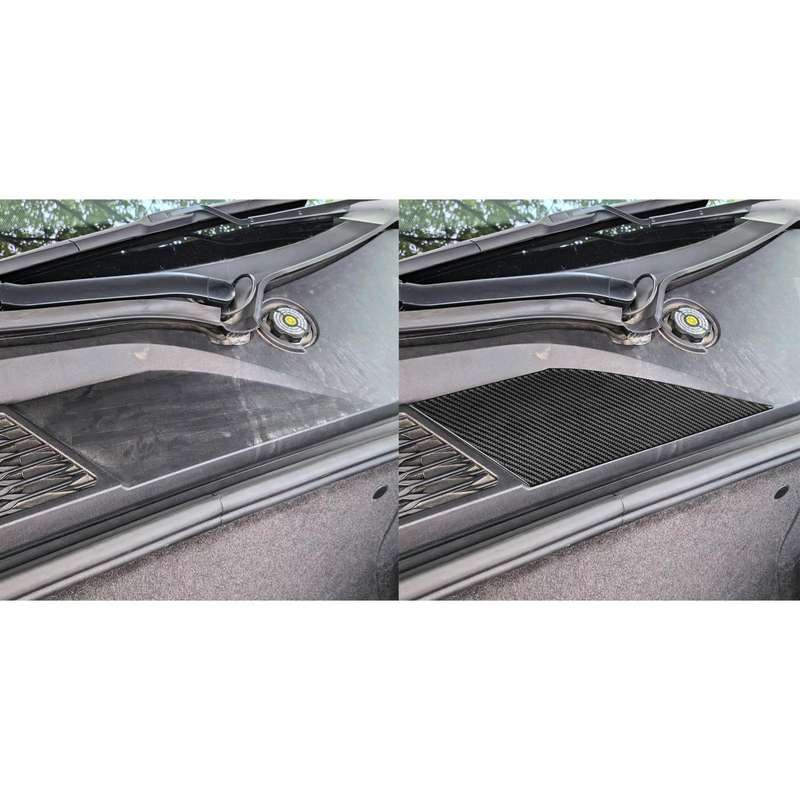 For Chevrolet Corvette C8 Left-Hand Drive Front Storage Vent Sticker(Black)