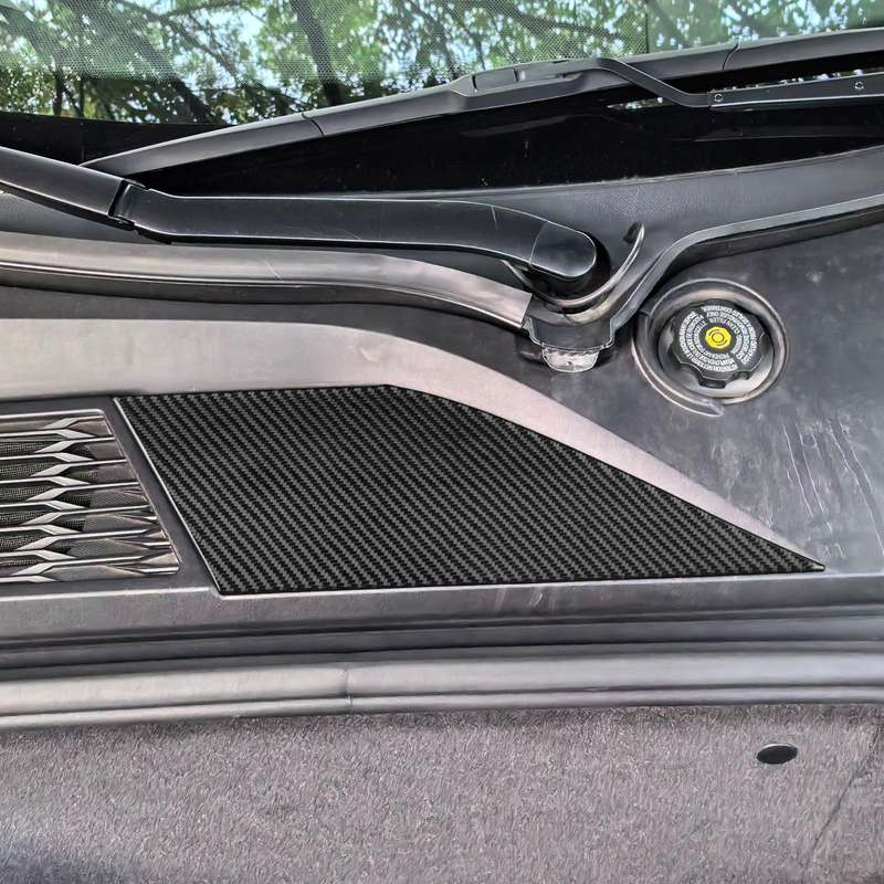 For Chevrolet Corvette C8 Left-Hand Drive Front Storage Vent Sticker(Black)