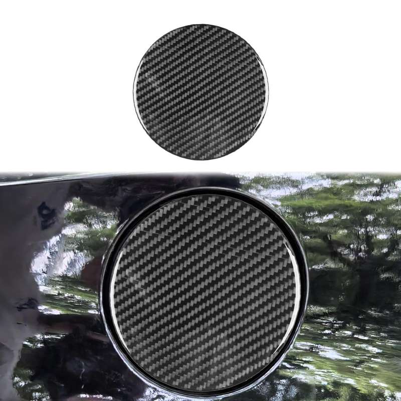 For Chevrolet Corvette C8 Fuel Tank Cover Decorative Stickers(Black)
