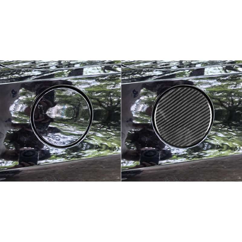 For Chevrolet Corvette C8 Fuel Tank Cover Decorative Stickers(Black)