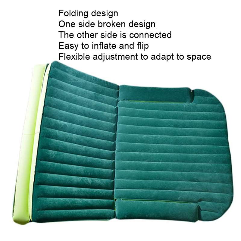 ZQ-418 SUV Rear Trunk Inflatable Bed Cushion Travel Universal Air Bed(Blue Black)