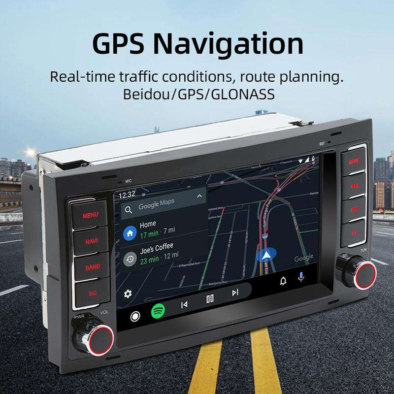 For Volkswagen Touareg 7 Inch GPS Navigation WIFI Car MP5, Memory: 1+32G