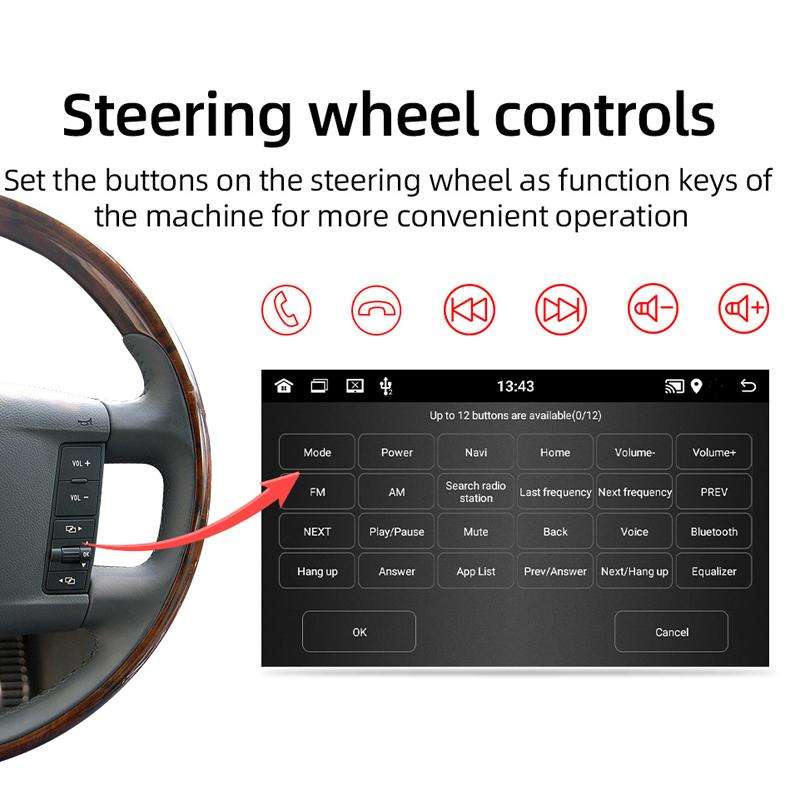 For Volkswagen Touareg 7 Inch GPS Navigation WIFI Car MP5, Memory: 1+32G