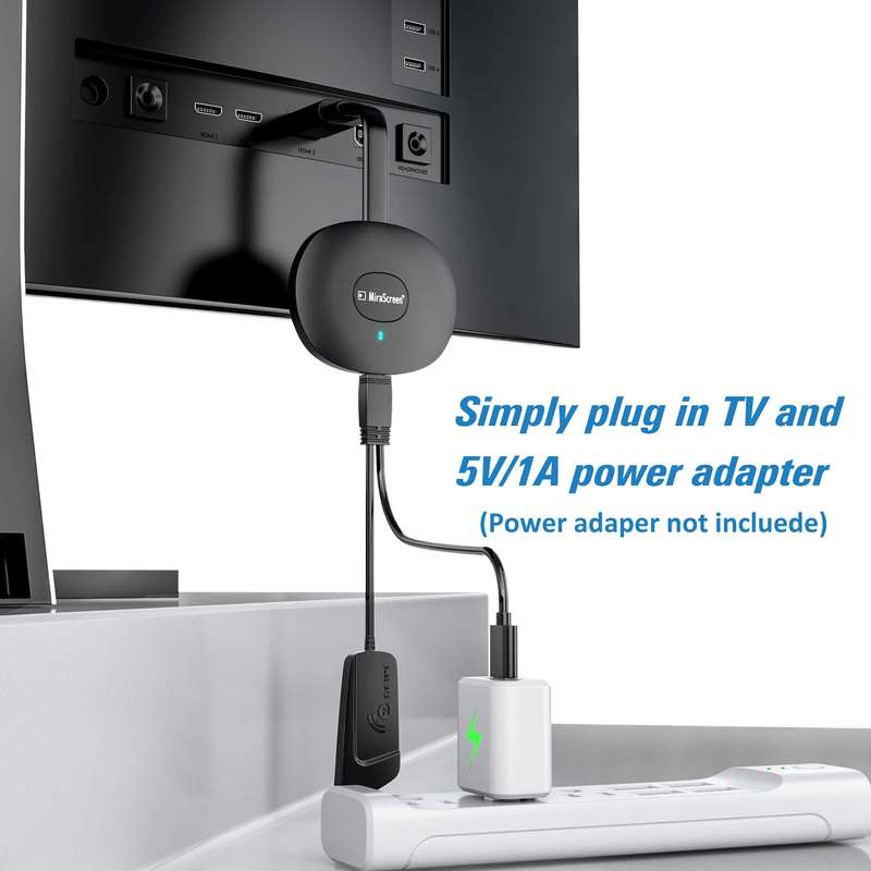 MiraScreen G26 Wireless HD Home TV Screen Projector, Specification: 2.4G+4K (White)