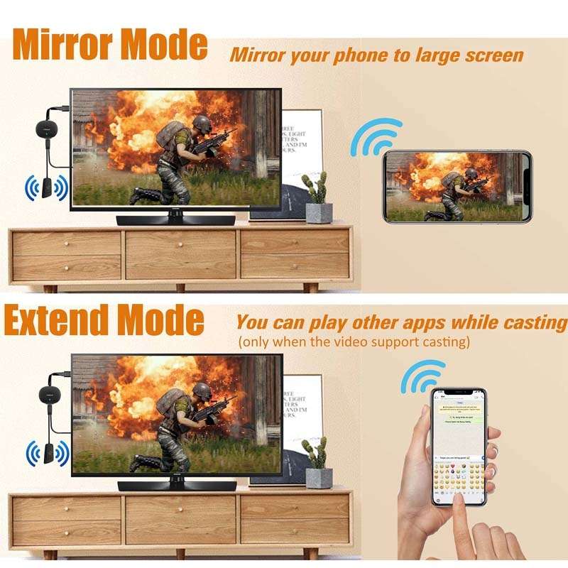 MiraScreen G26 Wireless HD Home TV Screen Projector, Specification: 2.4G+4K (White)