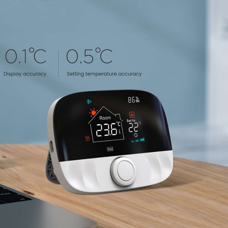 WiFi Wireless Water Heating Gas Boiler Thermostat(White)