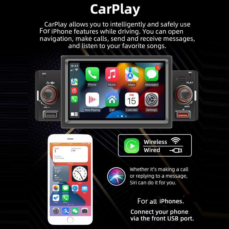 5 inch Bluetooth AUX Mobile Phone Interconnection USB Interface Car MP5(151W)