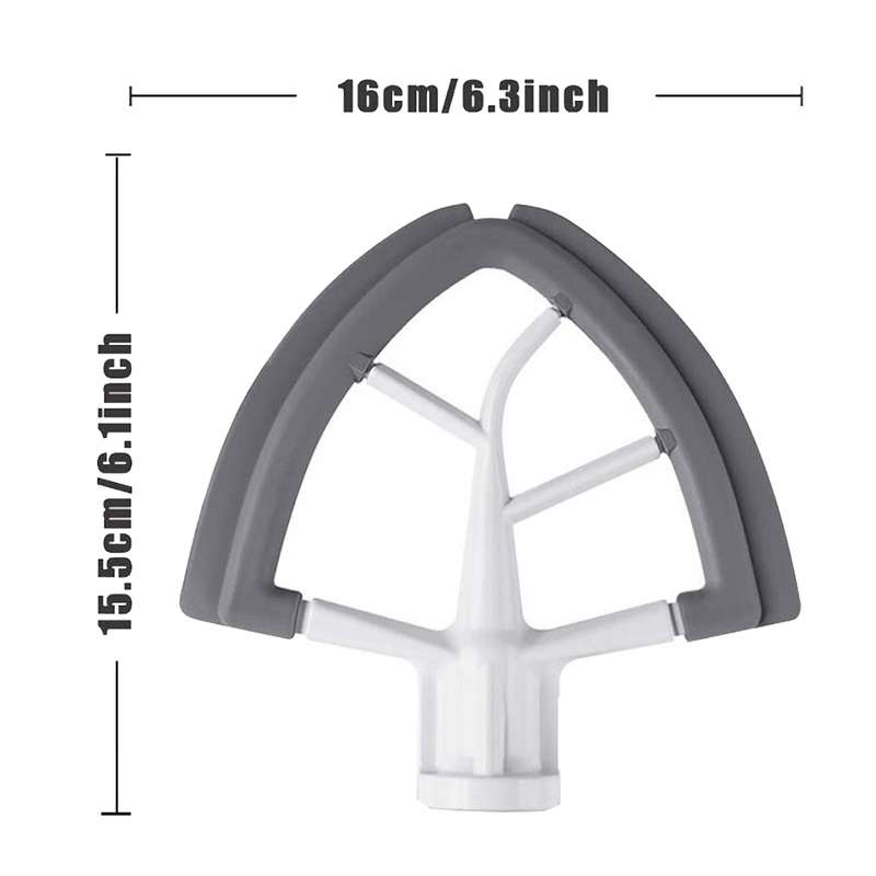 KA-5A For KitchenAid Tilt-Head Mixers 4.5-5QT Flex Edge Beater With Flexible Silicone Edges