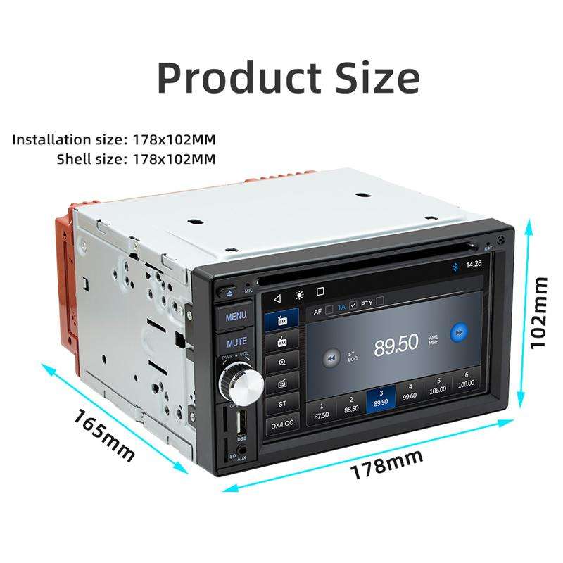 6.2 inch Bluetooth AUX Mobile Phone Interconnection USB Interface Car DVD(S4800)