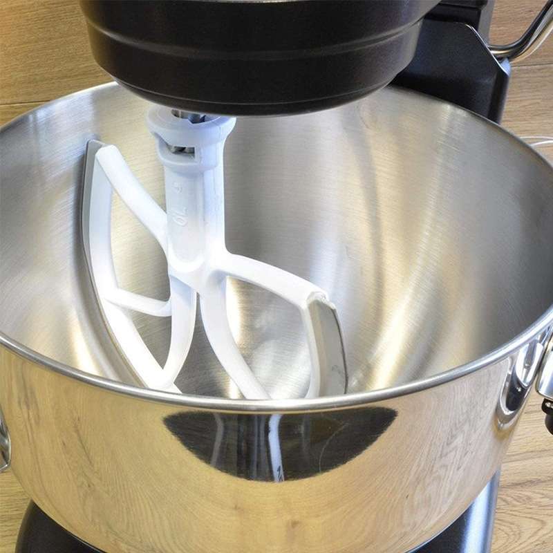 For KitchenAid 5QT Bowl-Lift Stand Mixers Plastic Flat Beater Paddle With Silicone Edges