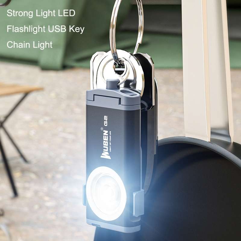 WUBEN G2 Strong Light LED Flashlight USB Outdoor Campers And Household Super Bright Key Chain Light(