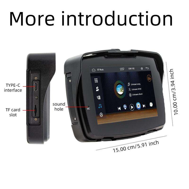 5.0 Inch Dual-Bluetooth Motorcycle Portable MP5(B5352)