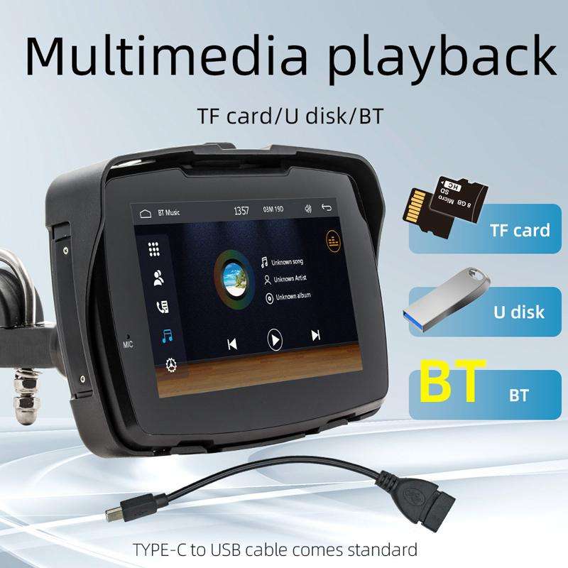 5.0 Inch Dual-Bluetooth Motorcycle Portable MP5(B5352)