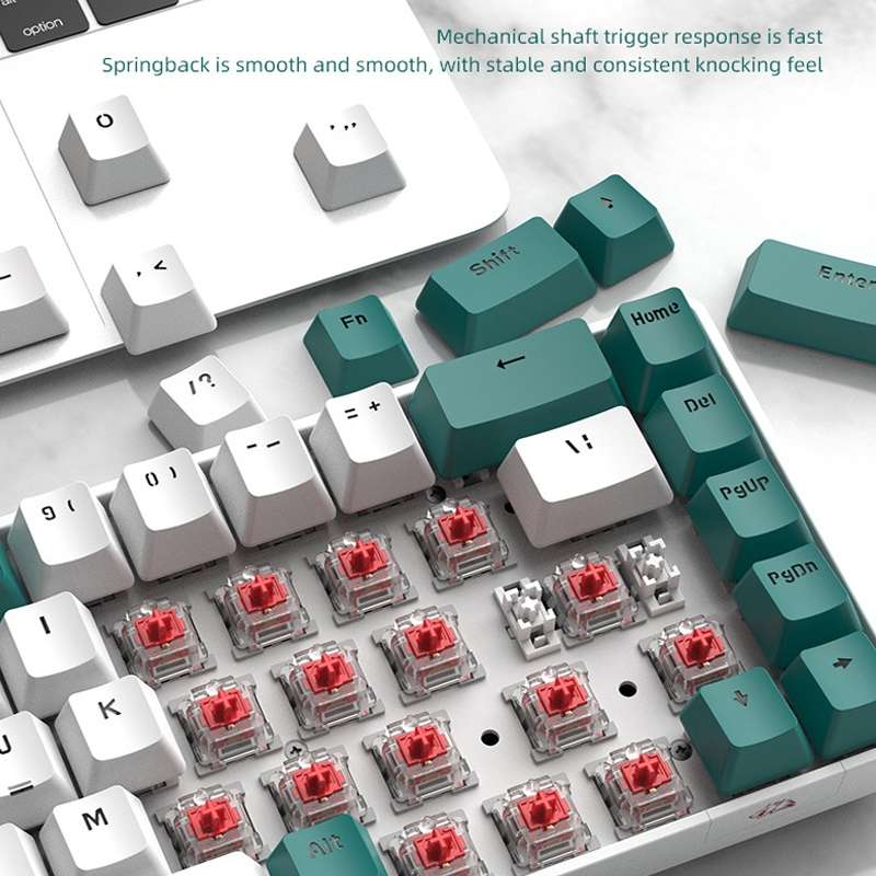 ZIYOU LANG T8 68 Keys RGB Gaming Mechanical Keyboard, Cable Length: 1.5m, Style: Micro Light Version