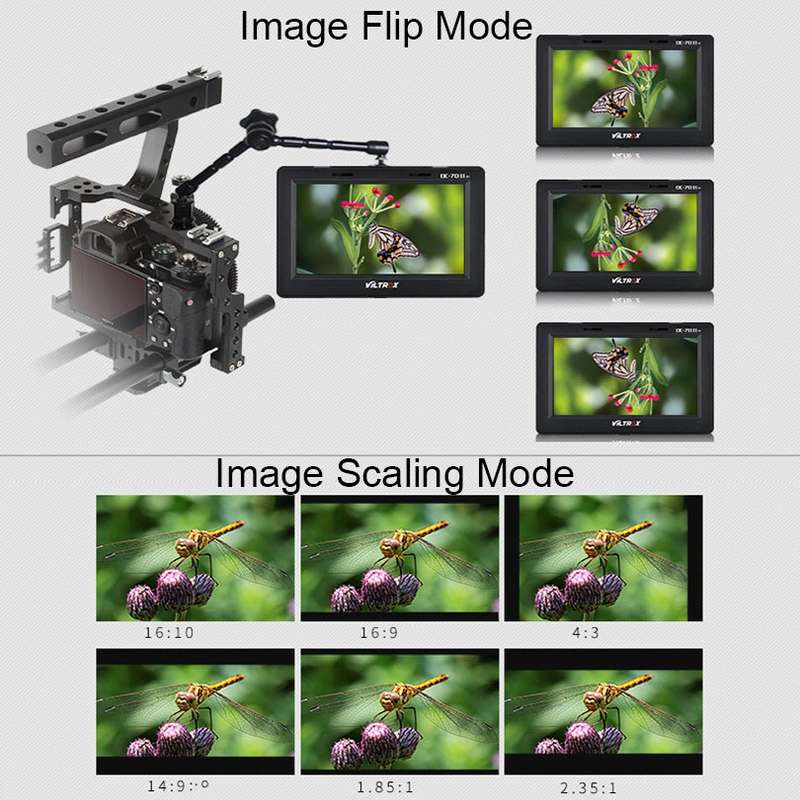 VILTROX DC-70II 7 Inch 4K HD Camera Director Monitor Film Camera Video Monitor