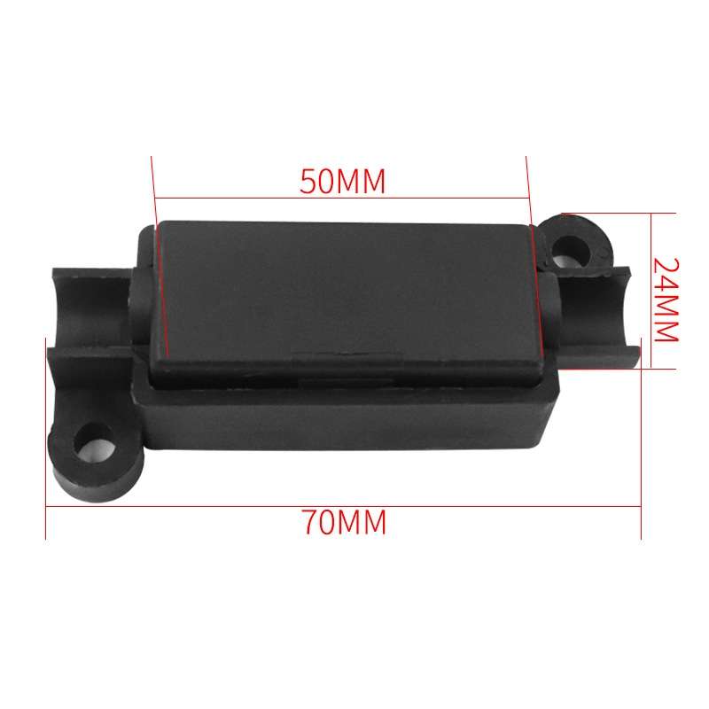 10pcs Small Fork Bolt Fuse Block Car Air Conditioning All The Way Fuse Box Fuse Holder(Black)