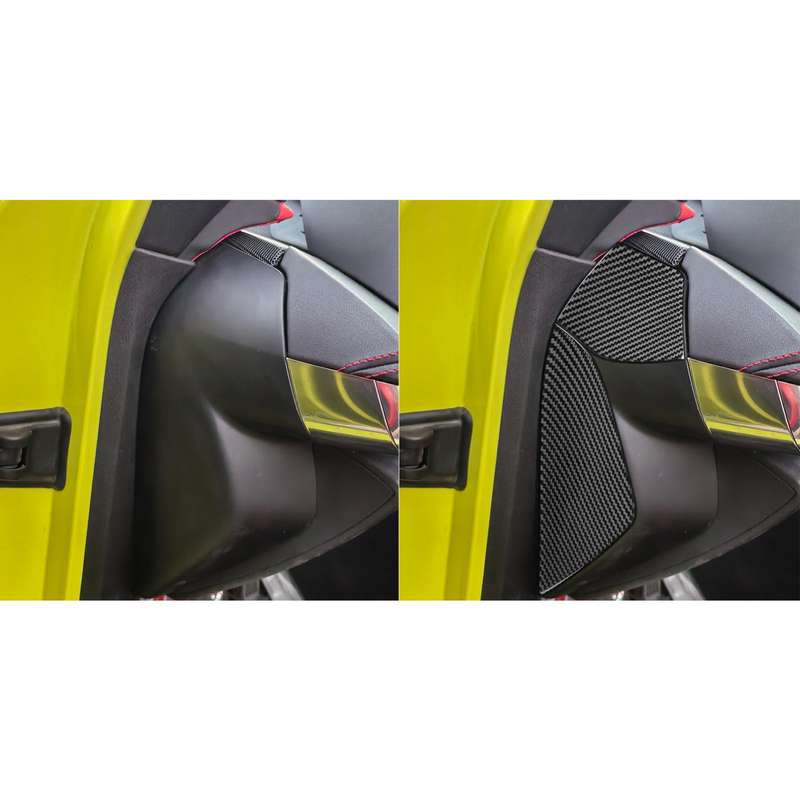 For Chevrolet Corvette C8 4pcs /Set Front Slot Decoration Sticker(Black)