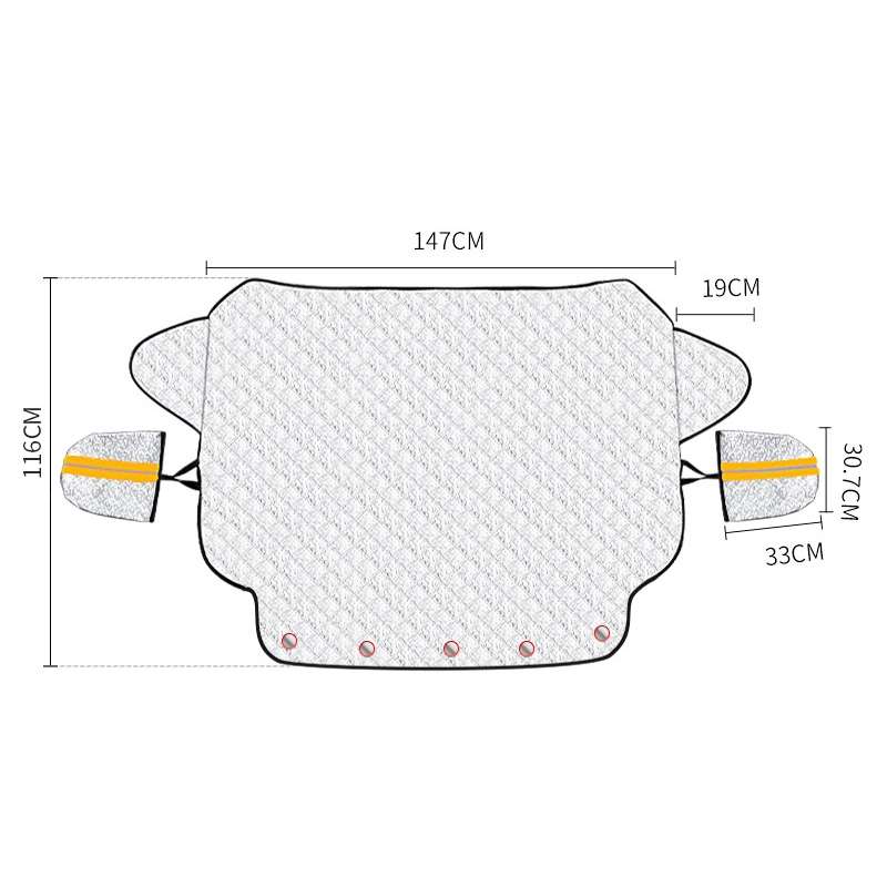 SUITU R-3945 Car Winter Front Glass Snow Shield Defrost Sunshade Thickened Car Clothing, Style: 5 Ma