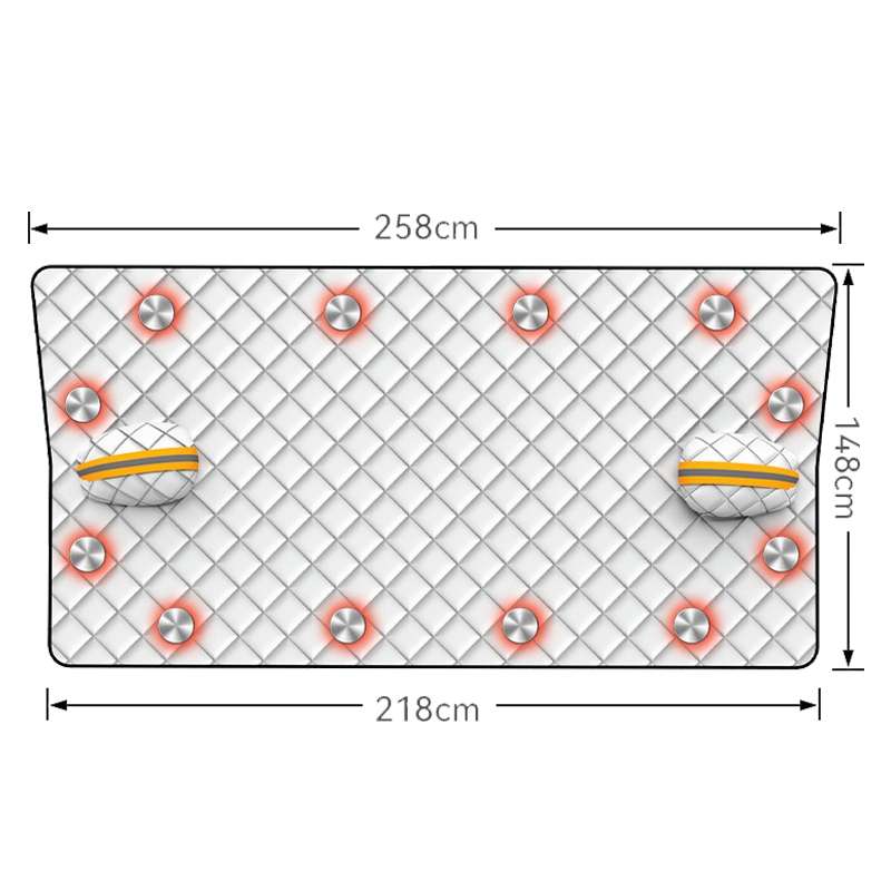 SUITU R-3945 Car Winter Front Glass Snow Shield Defrost Sunshade Thickened Car Clothing, Style: 12 M