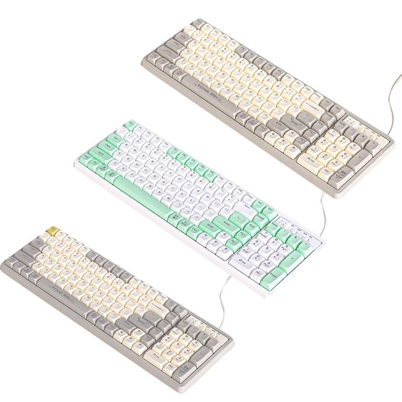 LANGTU GK102 102 Keys Hot Plugs Mechanical Wired Keyboard. Cable Length: 1.63m, Style: Red Shaft (Be