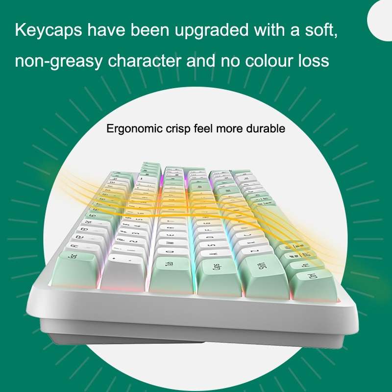 LANGTU GK102 102 Keys Hot Plugs Mechanical Wired Keyboard. Cable Length: 1.63m, Style: Red Shaft (Be