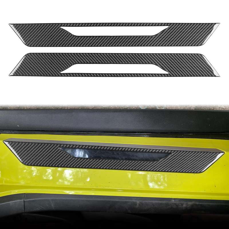 For Chevrolet Corvette C8 2pcs /Set Door Sill Decorative Sticker(Black)