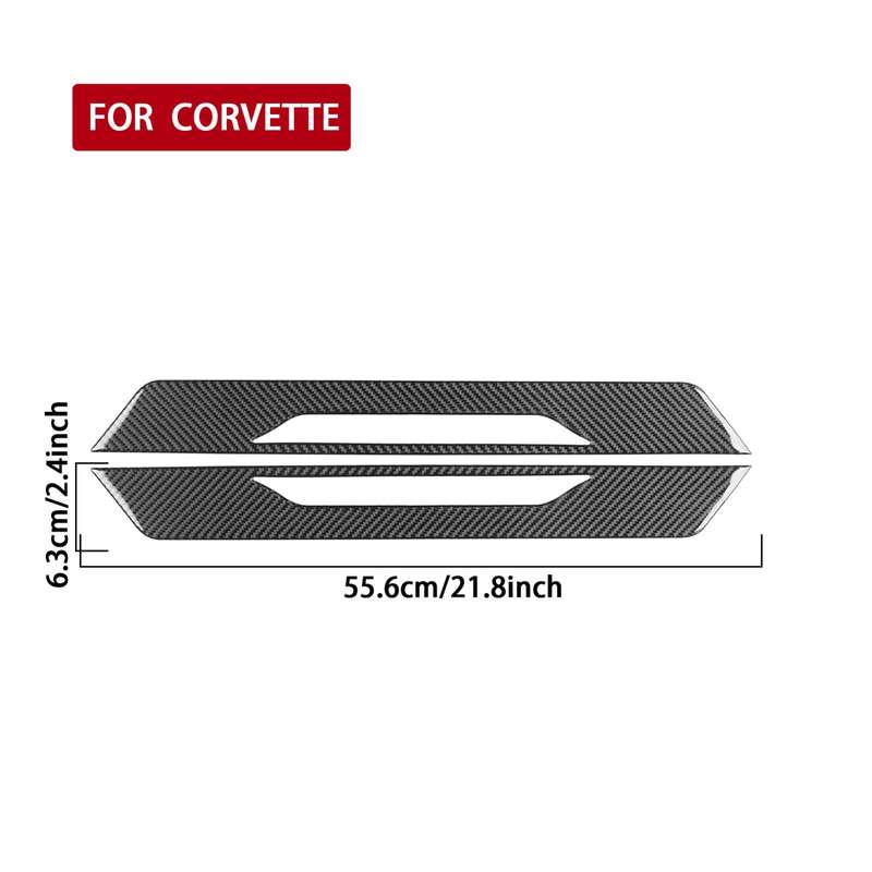 For Chevrolet Corvette C8 2pcs /Set Door Sill Decorative Sticker(Black)