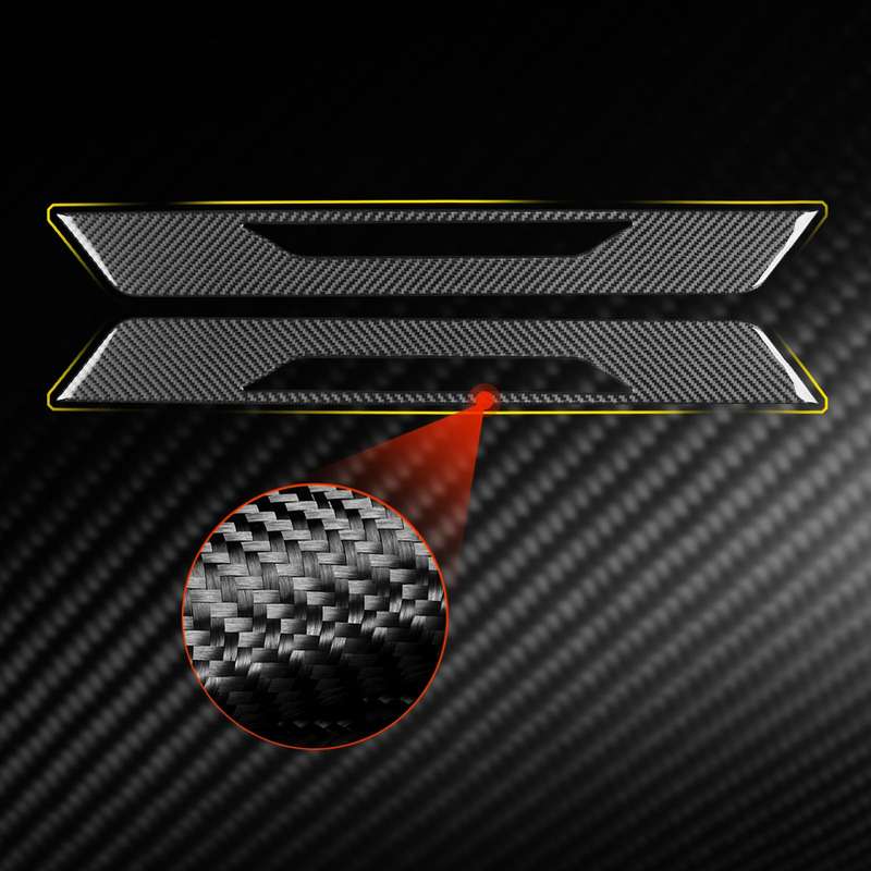 For Chevrolet Corvette C8 2pcs /Set Door Sill Decorative Sticker(Black)