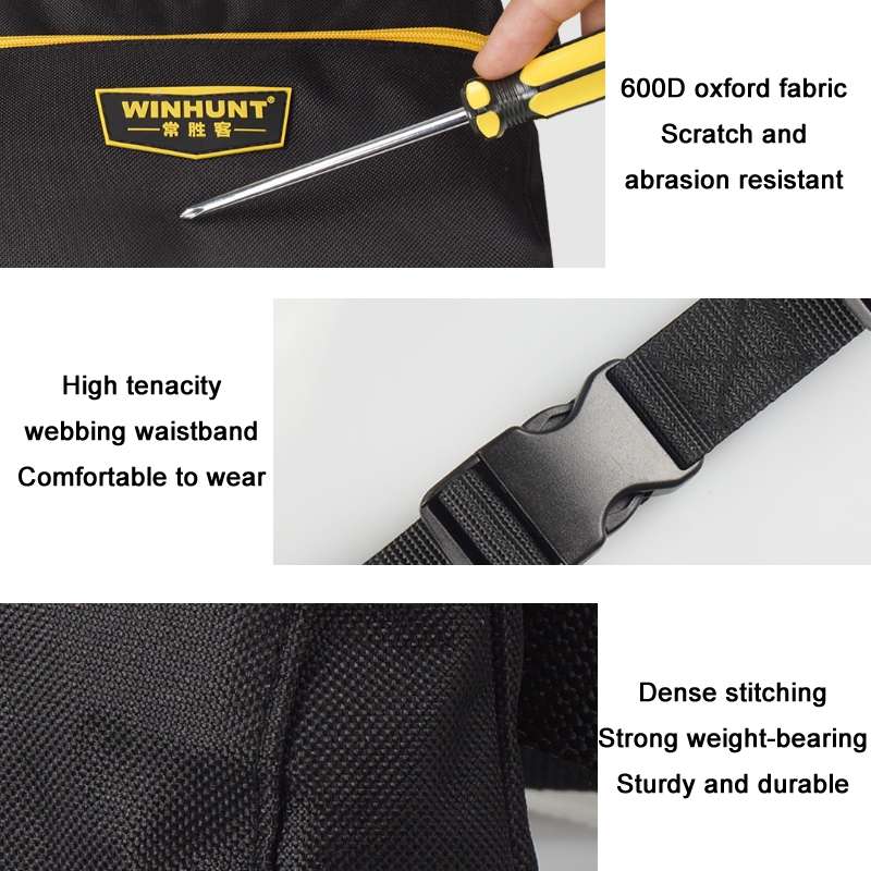 WINHUNT WH017 Multi-purpose Electrician Repair Tool Storage Belt Pouch(26.5x17.5cm)